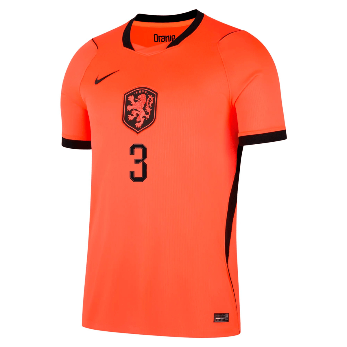 Nike Netherlands Jurrien Timber Home Jersey 2026 (Hyper Crimson/Black) | SoccerWearhouse
