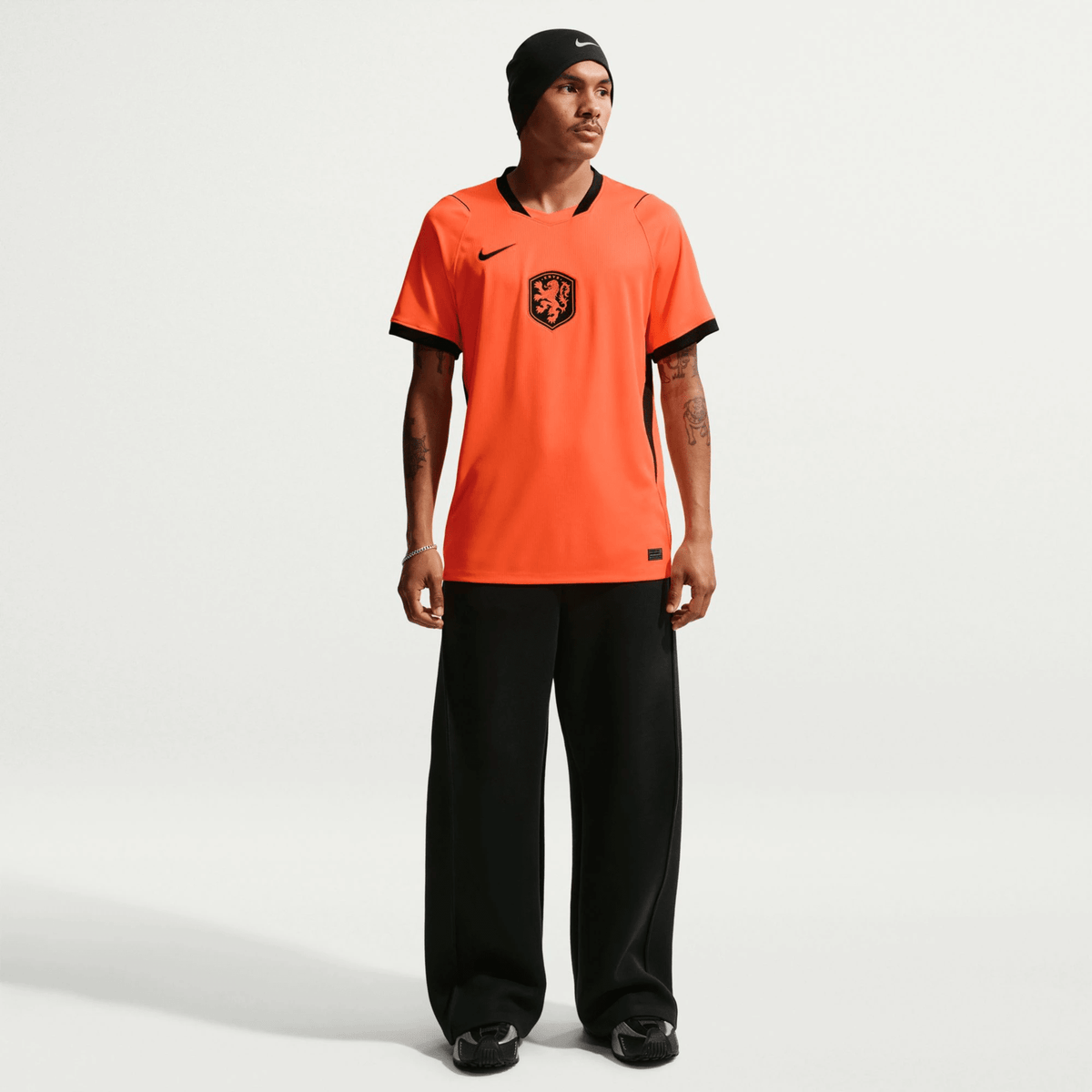 Nike Netherlands Jurrien Timber Home Jersey 2026 (Hyper Crimson/Black) | SoccerWearhouse
