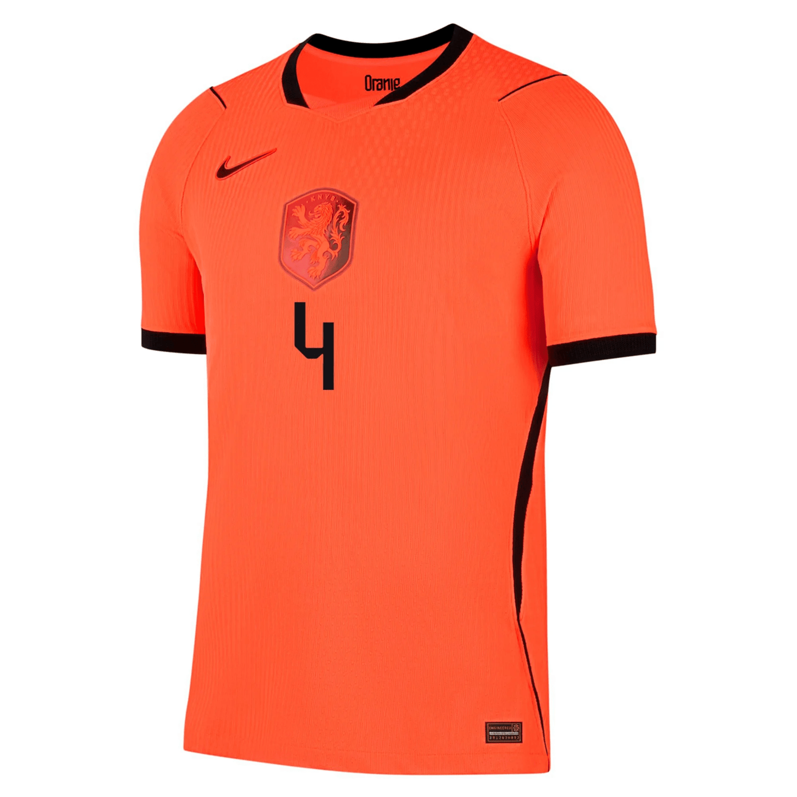 Nike Netherlands Virgil Van Dijk Match Authentic Home Jersey 2026 (Hyper Crimson/Black) | SoccerWearhouse