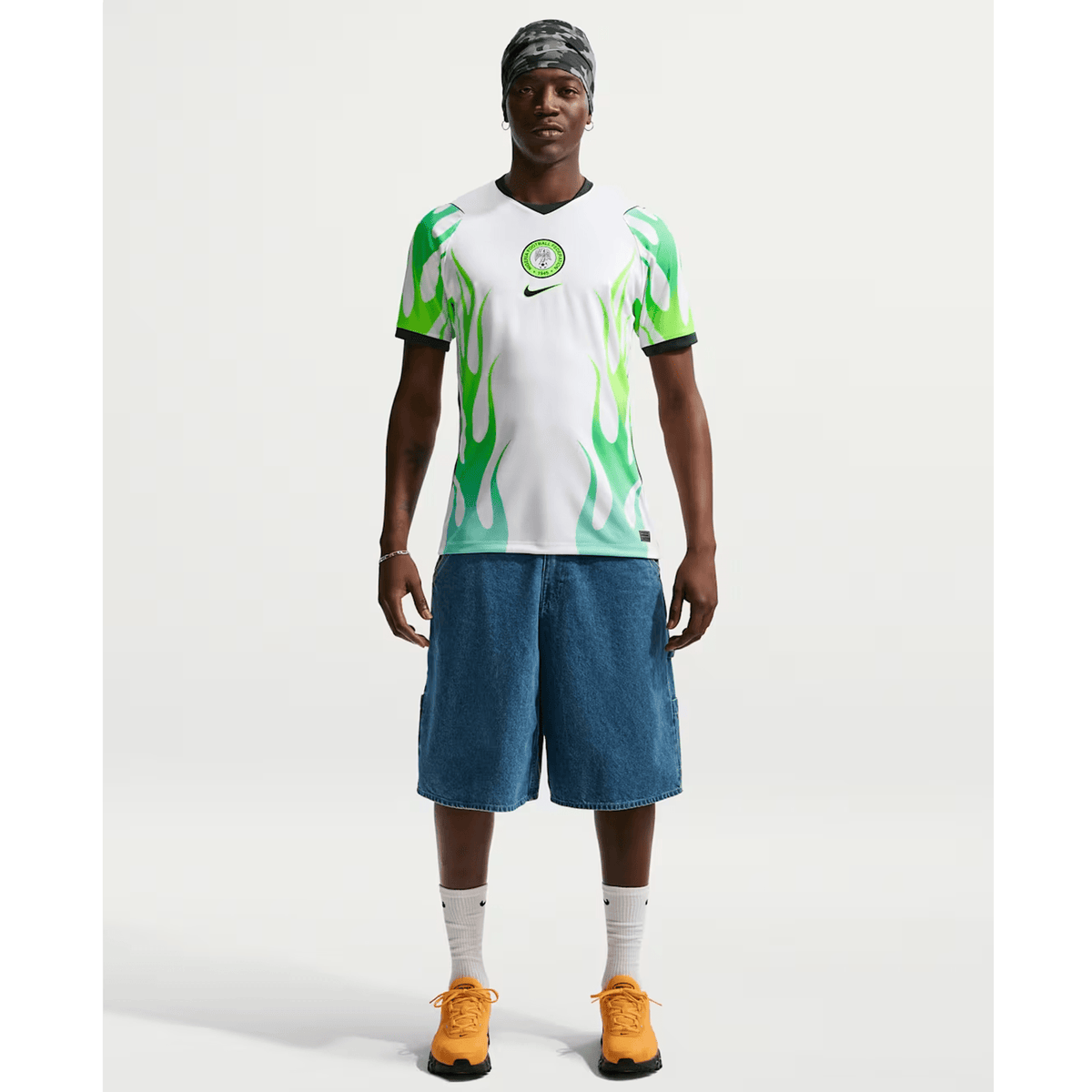 Nike Nigeria Away Jersey 2026 (White/Green Glow/Black) | SoccerWearhouse