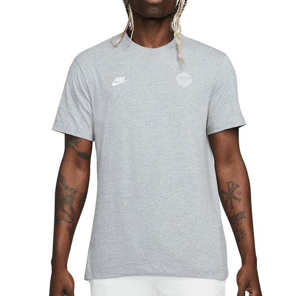 Nike Paris Saint - Germain Essential T-Shirt (Grey) | SoccerWearhouse