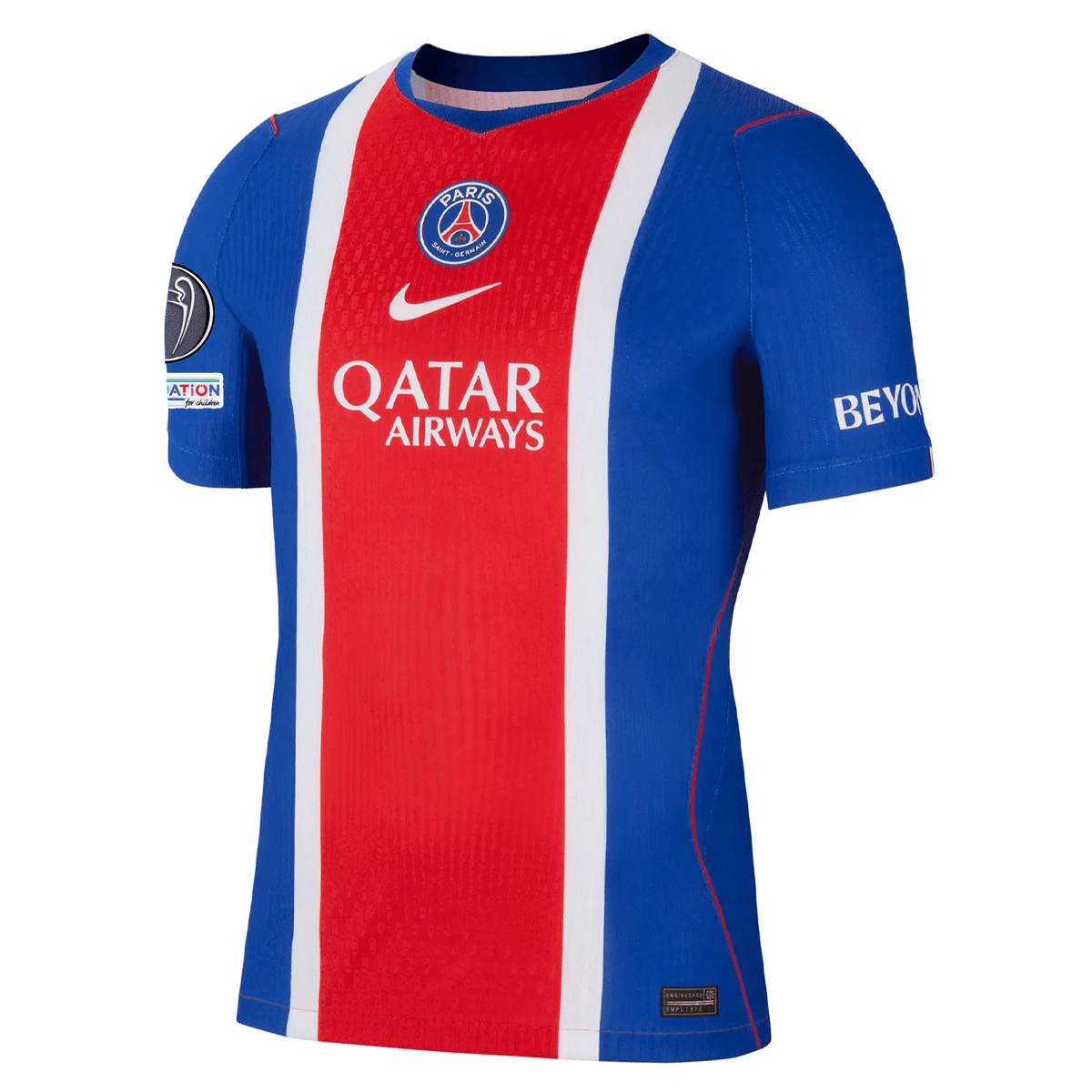 Nike Paris Saint-Germain Match Authentic Archaf Hakimi Home Jersey w/ Champions League Patches 26/27 (Old Royal/White/Red) | SoccerWearhouse
