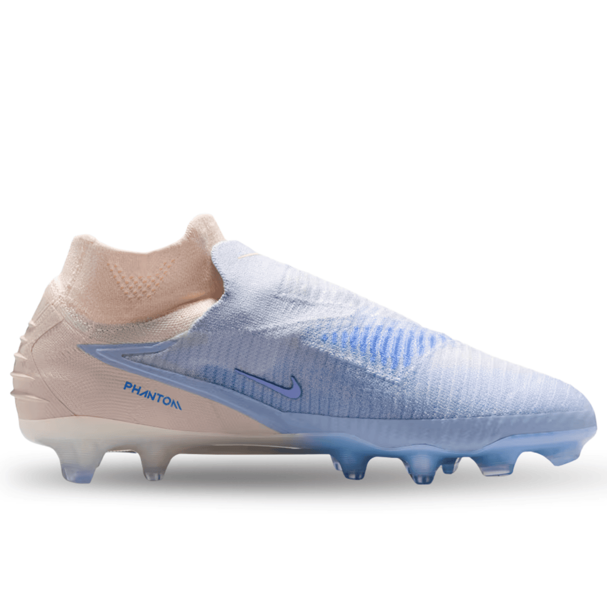 Nike Phantom 6 High Elite LV8 FG Soccer Cleats (Ghost/Guava Ice) | SoccerWearhouse