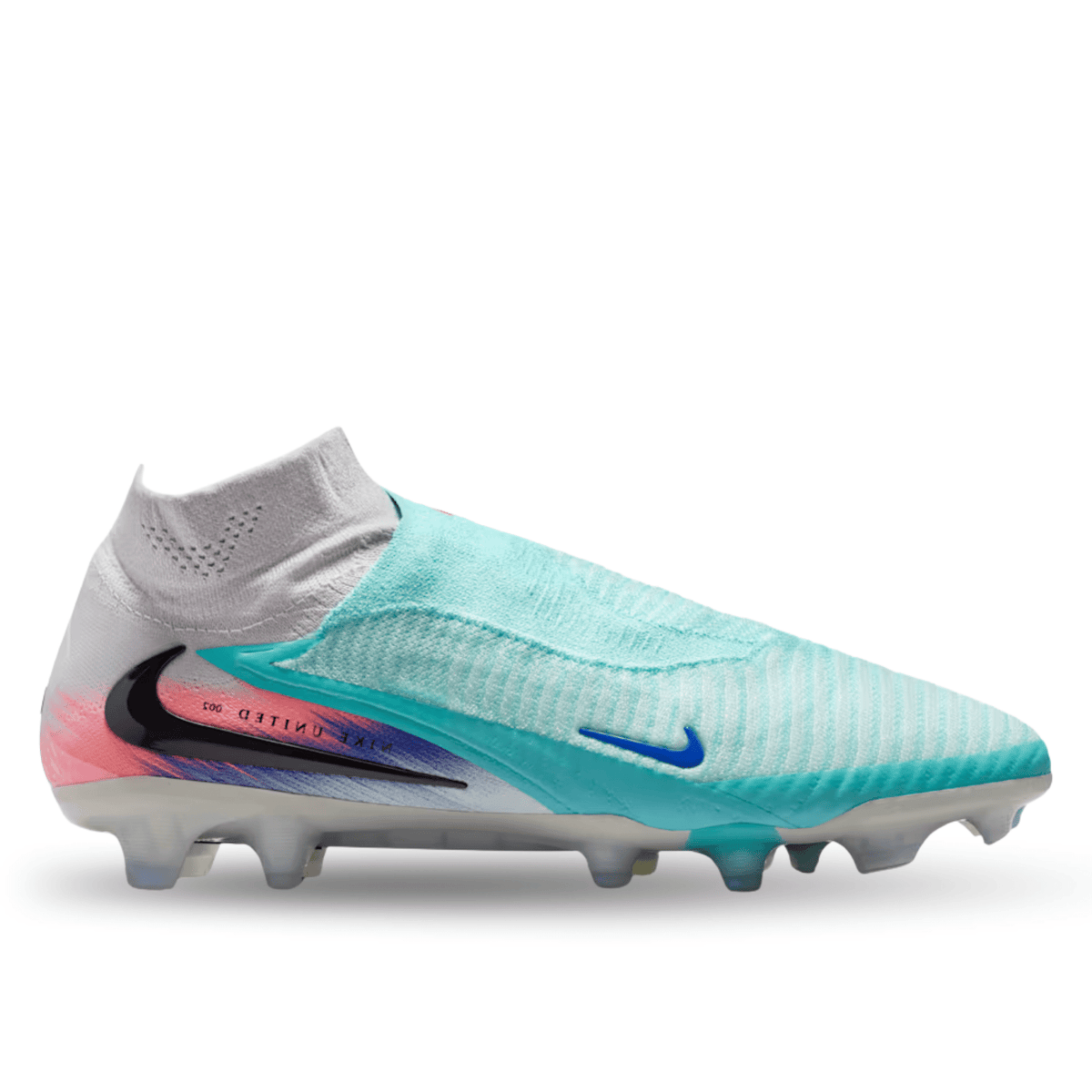 Nike Phantom 6 High Elite NU2 Firm Ground Soccer Cleats (Pistachio Frost/Hyper Orange) | SoccerWearhouse