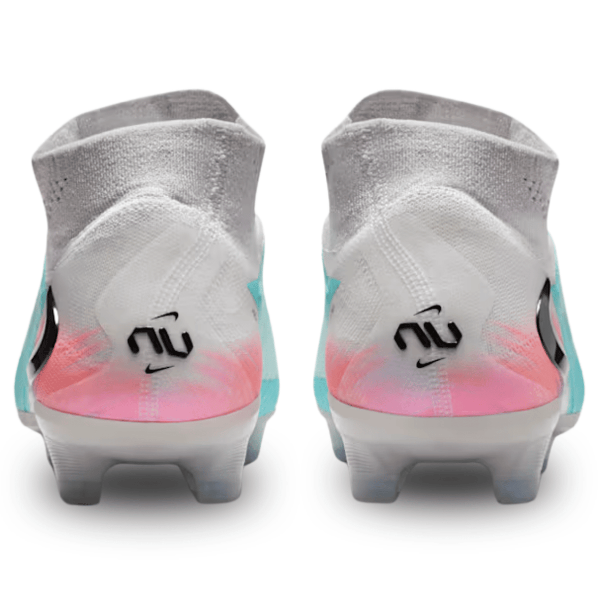 Nike Phantom 6 High Elite NU2 Firm Ground Soccer Cleats (Pistachio Frost/Hyper Orange) | SoccerWearhouse