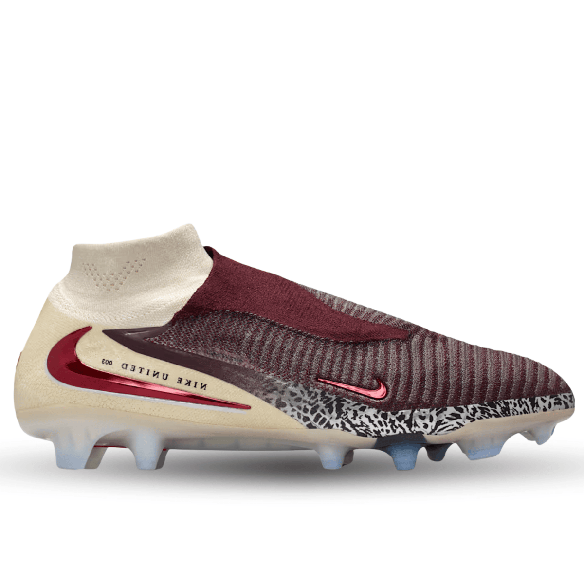 Nike Phantom 6 High Elite NU3 FG Soccer Cleats (Burgundy Crush/University Red) | SoccerWearhouse