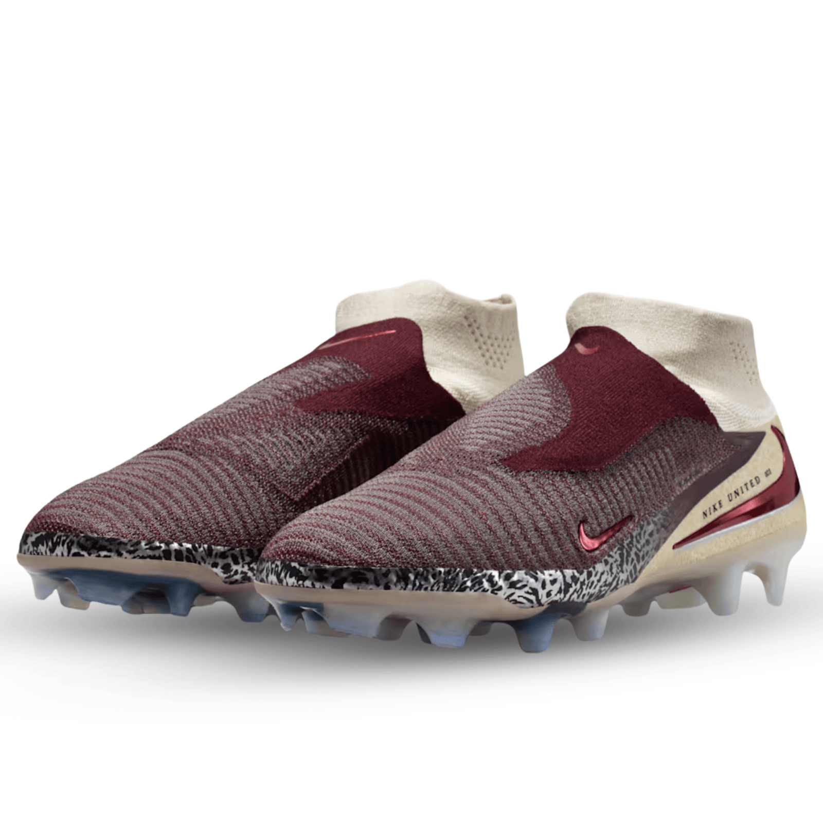 Nike Phantom 6 High Elite NU3 FG Soccer Cleats (Burgundy Crush/University Red) | SoccerWearhouse