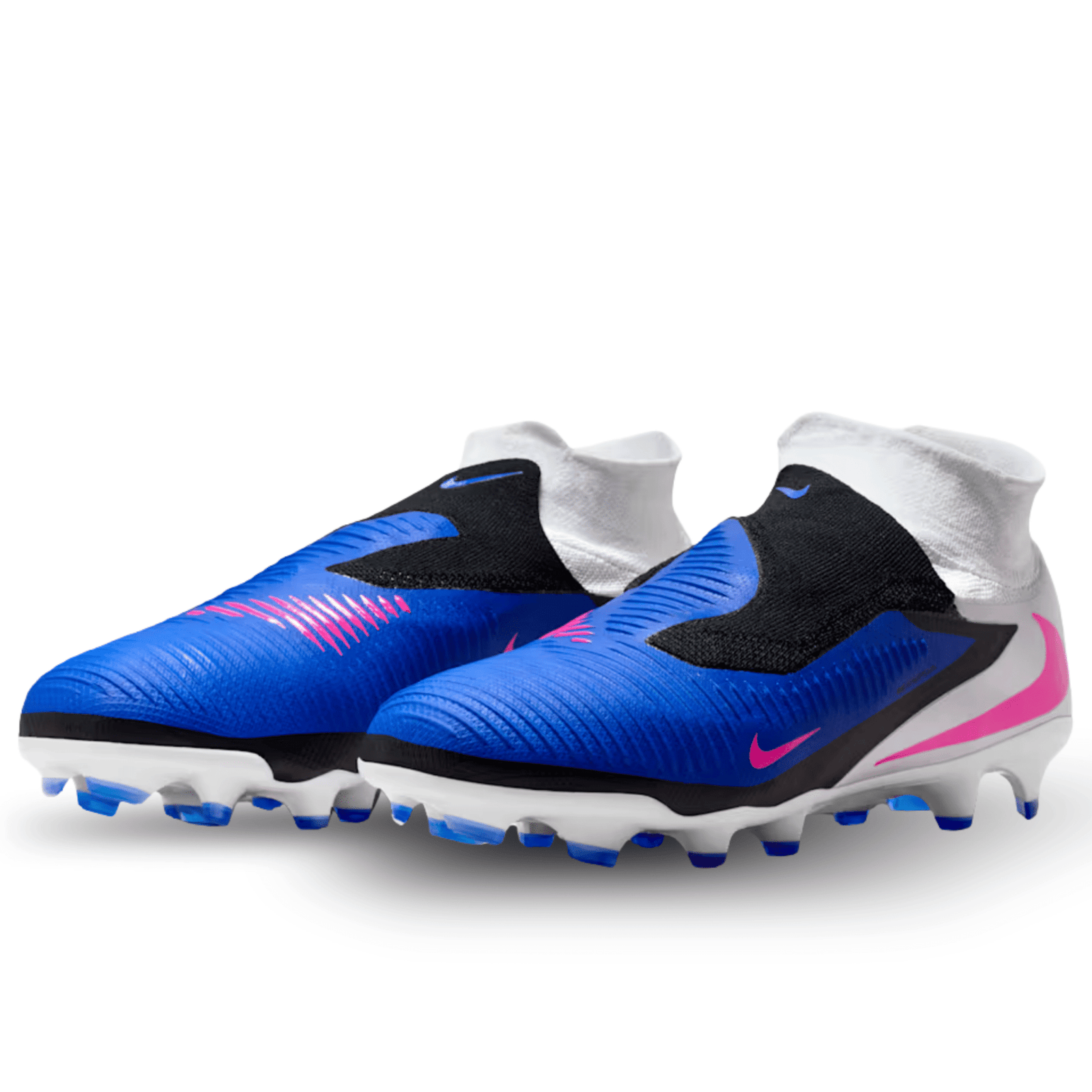 Nike Phantom 6 High Pro Firm Ground Soccer Cleats (Racer Blue/White) | SoccerWearhouse