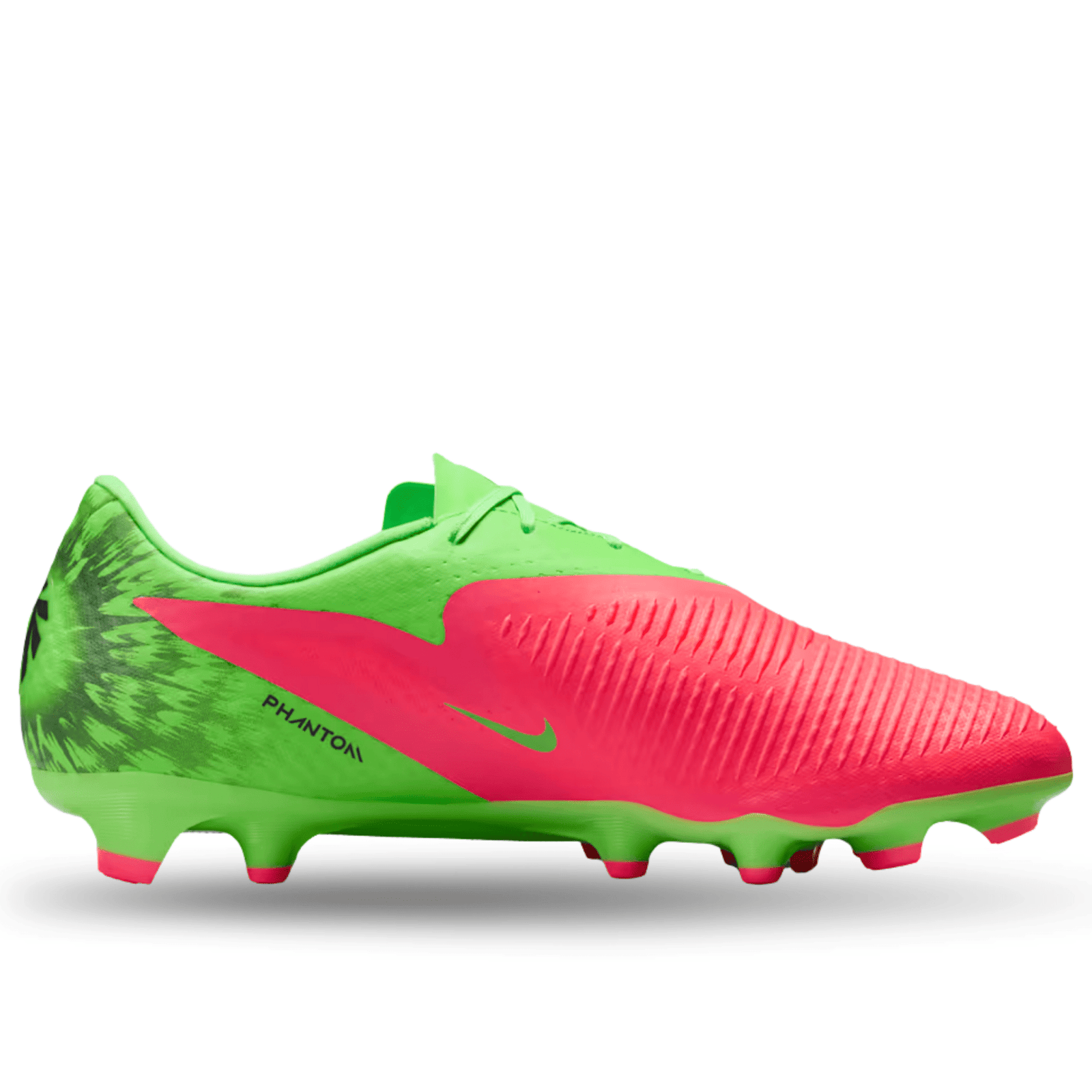 Nike Phantom 6 Low Academy EH FG/MG Soccer Cleats (Hot Punch/Black/Green Strike) | SoccerWearhouse
