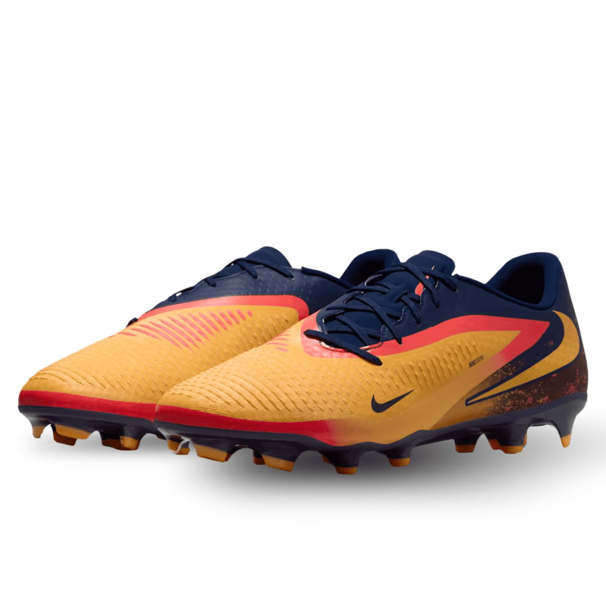 Nike Phantom 6 Low Academy Erling Haaland FG/MG Soccer Cleats (Laser Orange/Lemon Venom/Blue Void) | SoccerWearhouse