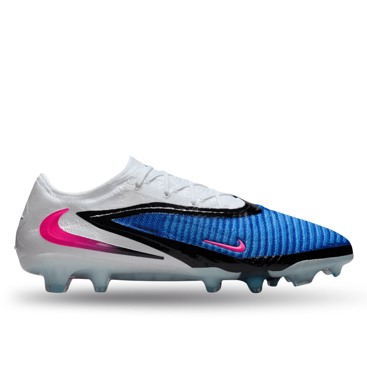 Nike Phantom 6 Low Elite FG Soccer Cleats (Racer Blue/Pink Blast/White) | SoccerWearhouse