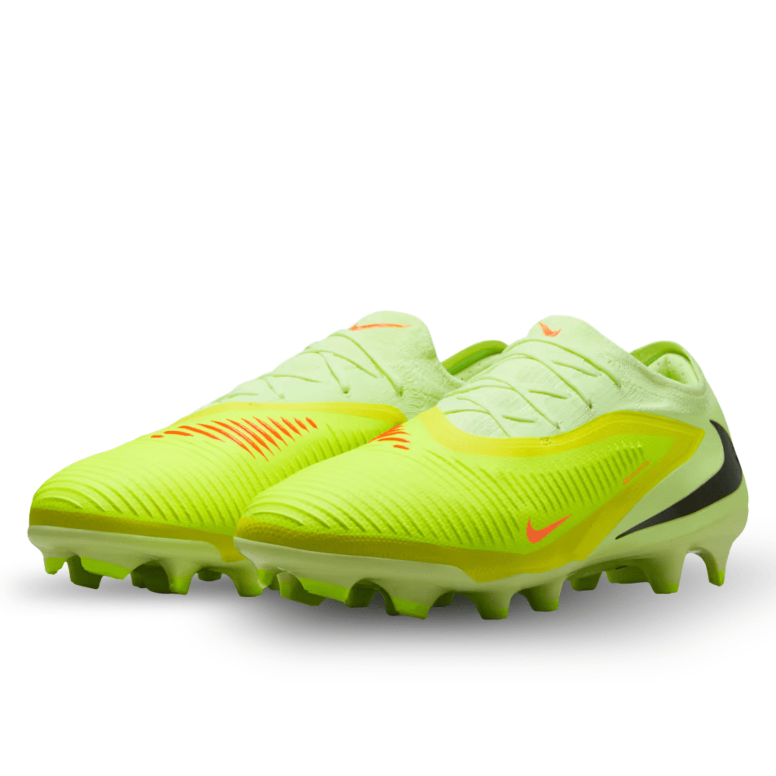 Nike Phantom 6 Low Pro Firm Ground Soccer Cleats (Hyper Crimson/Black/Limelight) | SoccerWearhouse