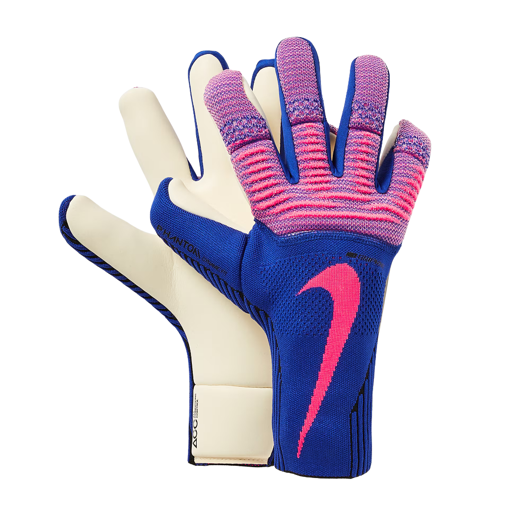 Nike Phantom Dynamic Fit Goalkeeper Gloves (Racer Blue/Black/Pink Blast) | SoccerWearhouse