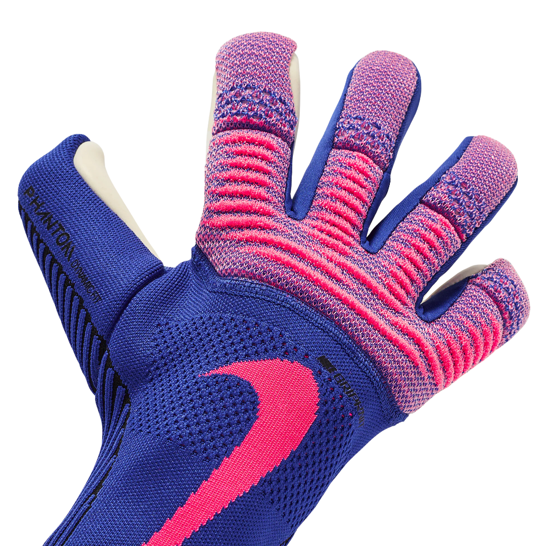 Nike Phantom Dynamic Fit Goalkeeper Gloves (Racer Blue/Black/Pink Blast) | SoccerWearhouse