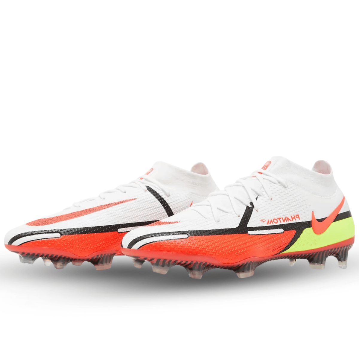 Nike Phantom GT2 Elite FG (White/Bright Crimson) | SoccerWearhouse