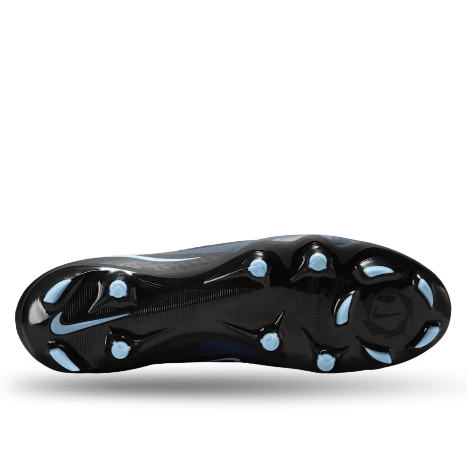 Nike Phantom GX 2 Academy High - Cut Firm Ground/Multiground Soccer Cleats (Black/Black) | SoccerWearhouse