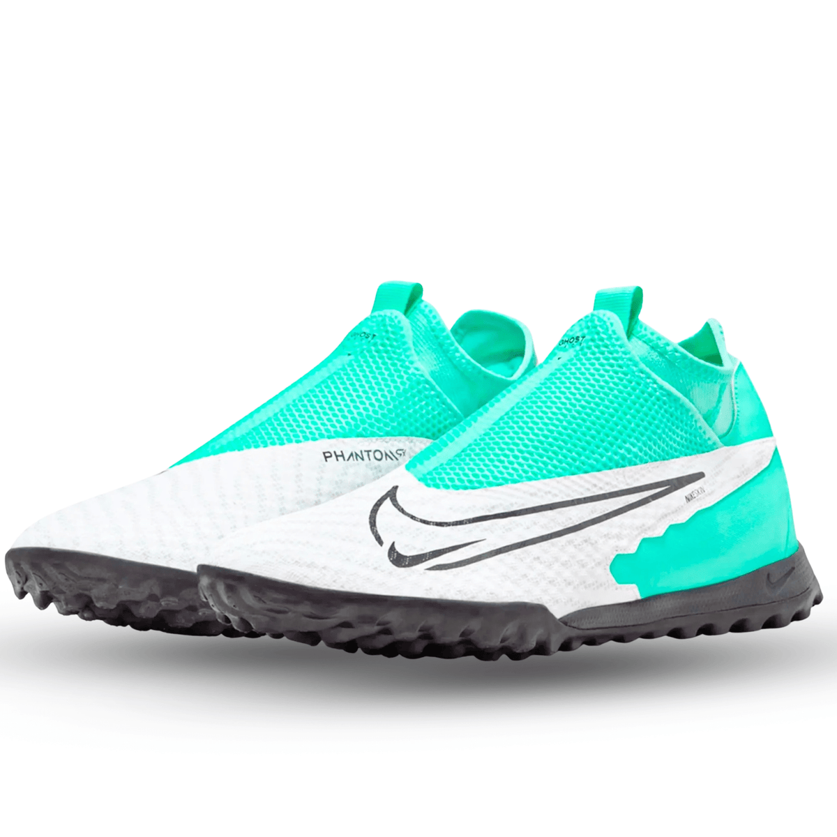 Nike Phantom GX Academy DF Turf Soccer Shoes (Hyper Turquoise/Black - Fuchsia Dream) | SoccerWearhouse