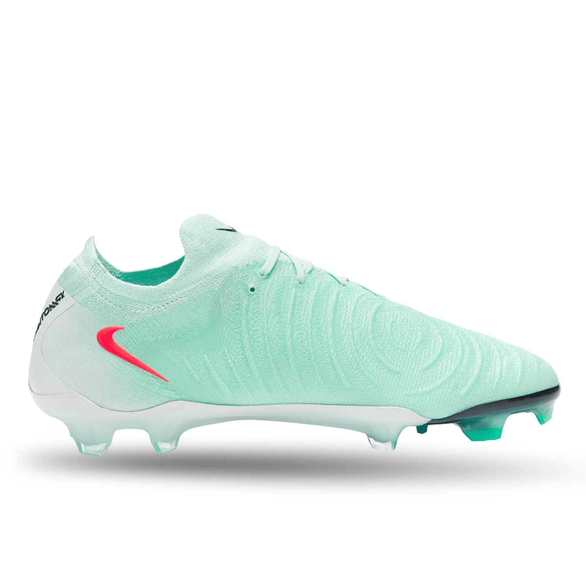 Nike Phantom GX II Elite FG Soccer Cleats (Mint/Atomic Red - Off Noir) | SoccerWearhouse