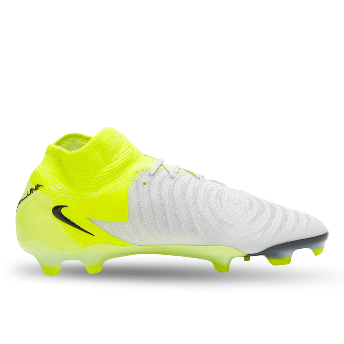 Nike Phantom Luna II Elite FG Soccer Cleats (Metallic Slver/Black - Volt) | SoccerWearhouse