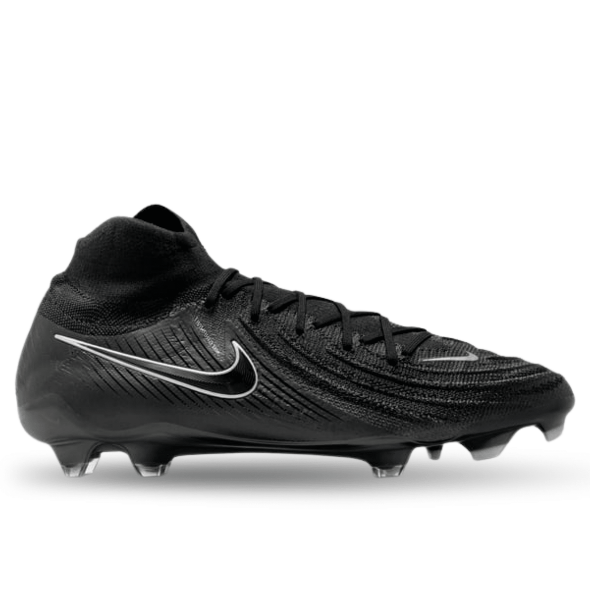 Nike Phantom Luna II Elite Firm Ground Soccer Cleats (Black/Black) | SoccerWearhouse