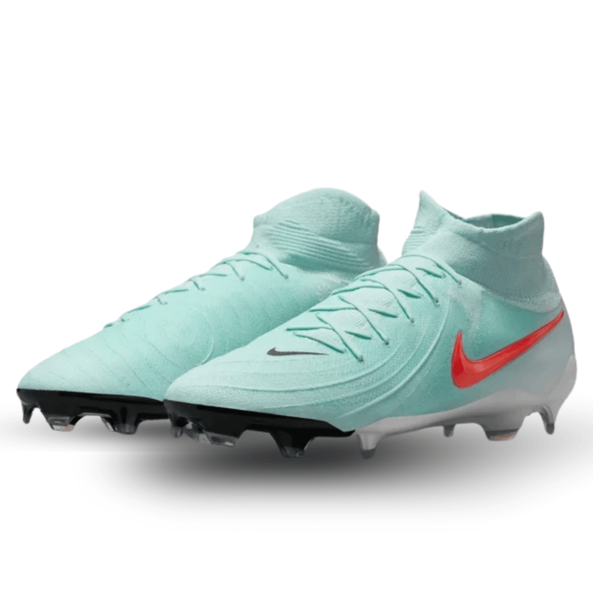 Nike Phantom Luna II Pro FG Soccer Cleats (Mint/Atomic Red) | SoccerWearhouse