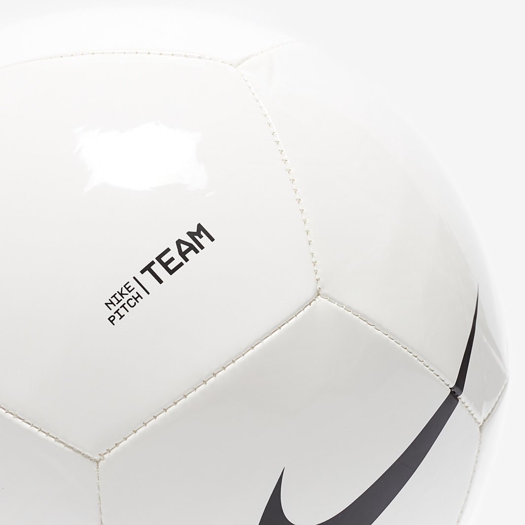 Nike Pitch Team Soccer Ball (White/Black) | SoccerWearhouse
