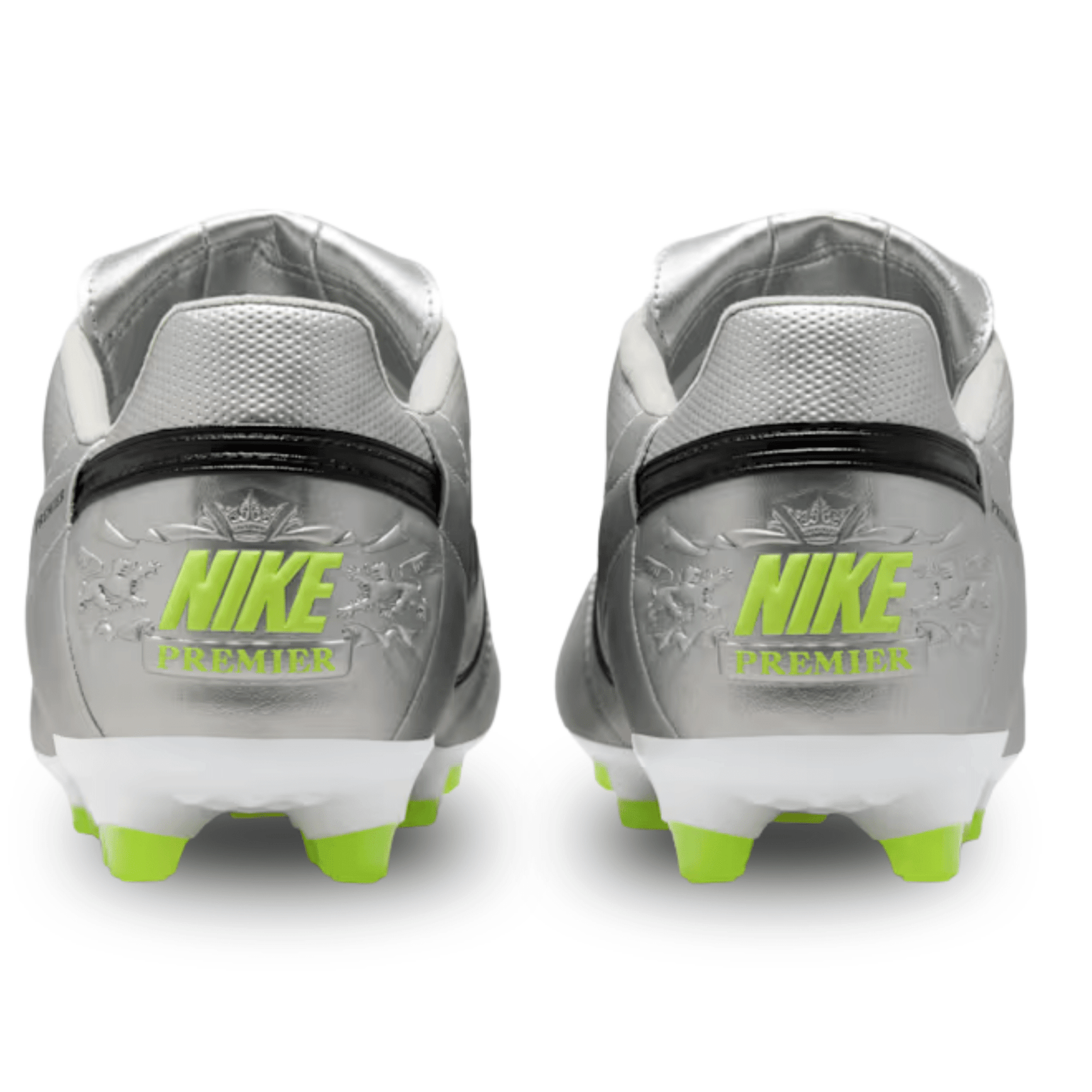 Nike Premier III Firm Ground Soccer Cleats (Metallic Silver/Black Volt) | SoccerWearhouse