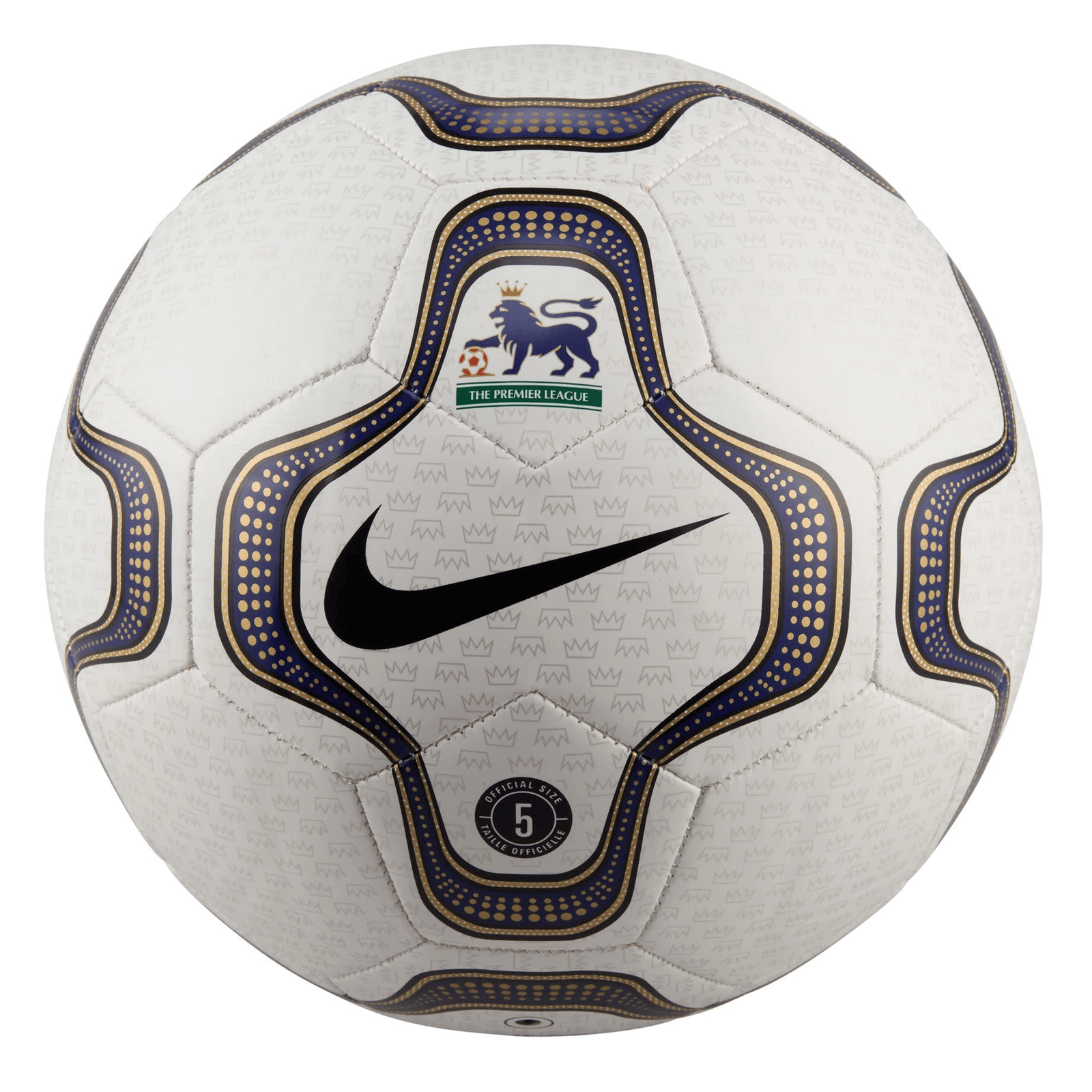 Nike Premier League Heritage Geo Merlin Ball 25/26 (White/Blue/Black) | SoccerWearhouse