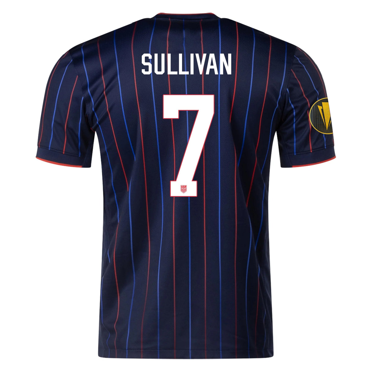 Nike Quinn Sullivan United States Away Jersey 25/26 w/ Gold Cup Patch 2025 (Obsidian/Challenge Red) | SoccerWearhouse