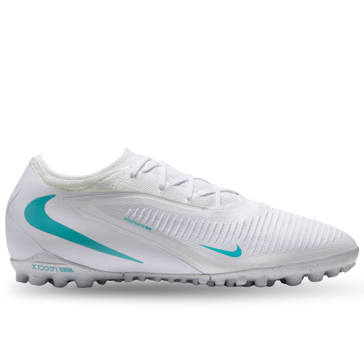 Nike ReactX Phantom 6 Low Pro TF Soccer Shoes (White/Dusty Cactus) | SoccerWearhouse