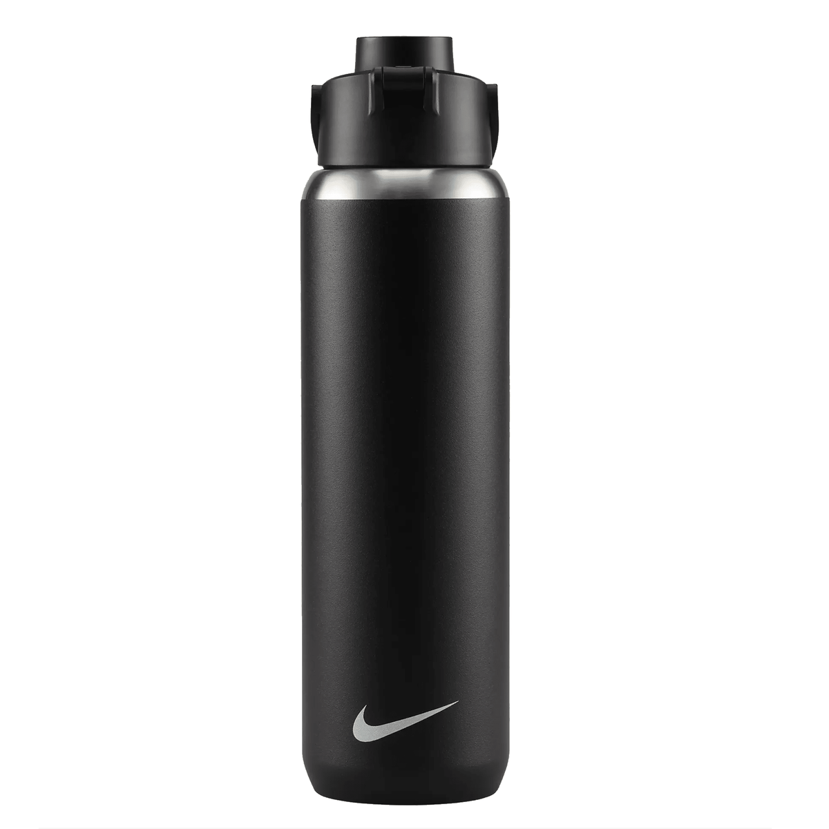 Nike Recharge Straw Stainless Steel 24oz Bottle (Black) | SoccerWearhouse