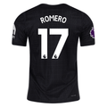Nike Romero Tottenham Hotspur Authentic Away Jersey 25/26 w/ EPL Patch (Black/Iron)