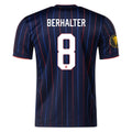 Nike Sebastian Berhalter United States Away Jersey 25/26 w/ Gold Cup Patch 2025 (Obsidian/Challenge Red)