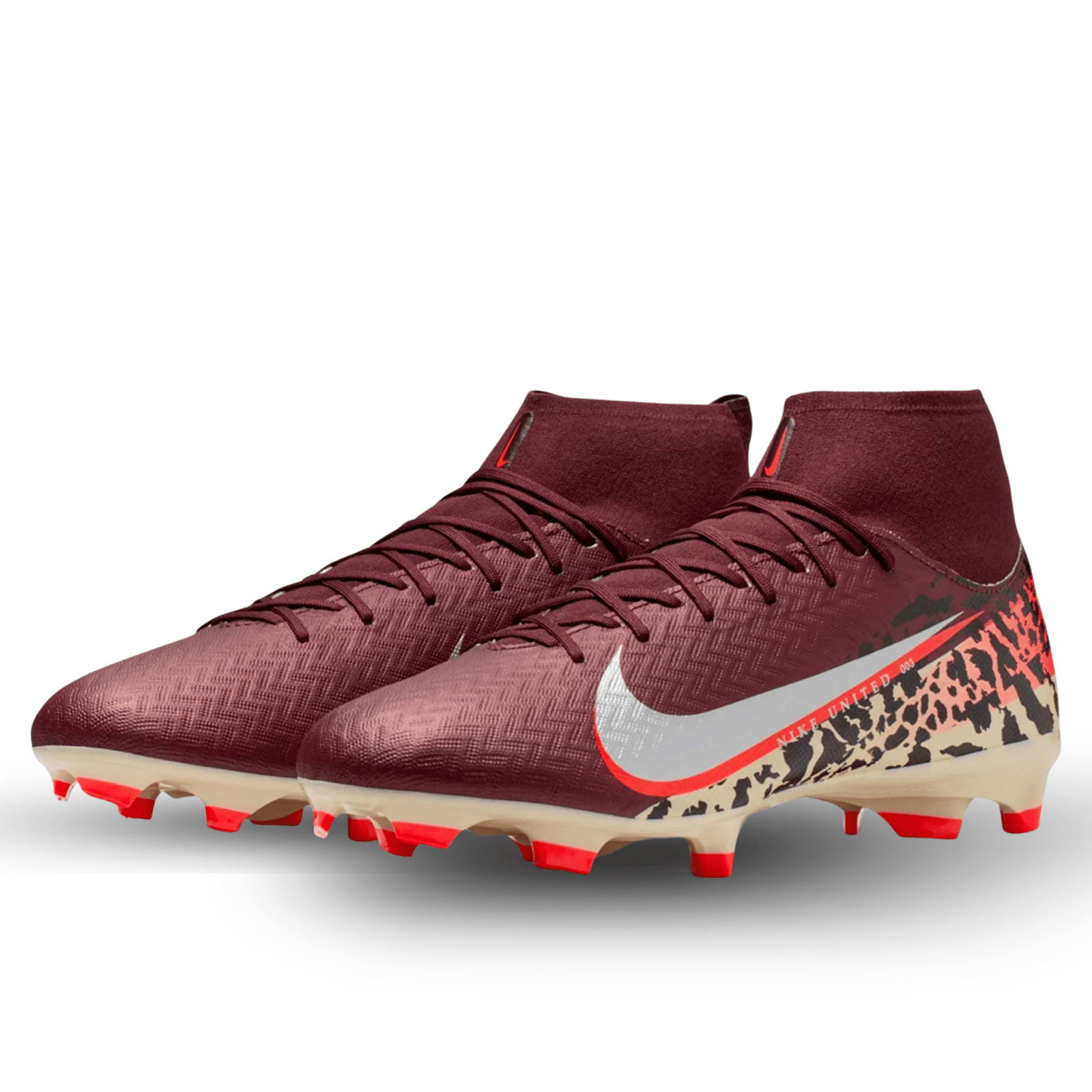 Nike Superfly 10 Elite NU3 Firm Ground Soccer Cleats (Burgundy Crush/Metallic Silver) | SoccerWearhouse