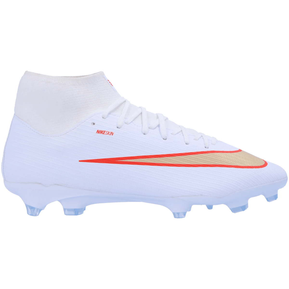 Nike Superfly 11 Academy FG/MG Soccer Cleats (White/Blur/Bright Crimson) | SoccerWearhouse