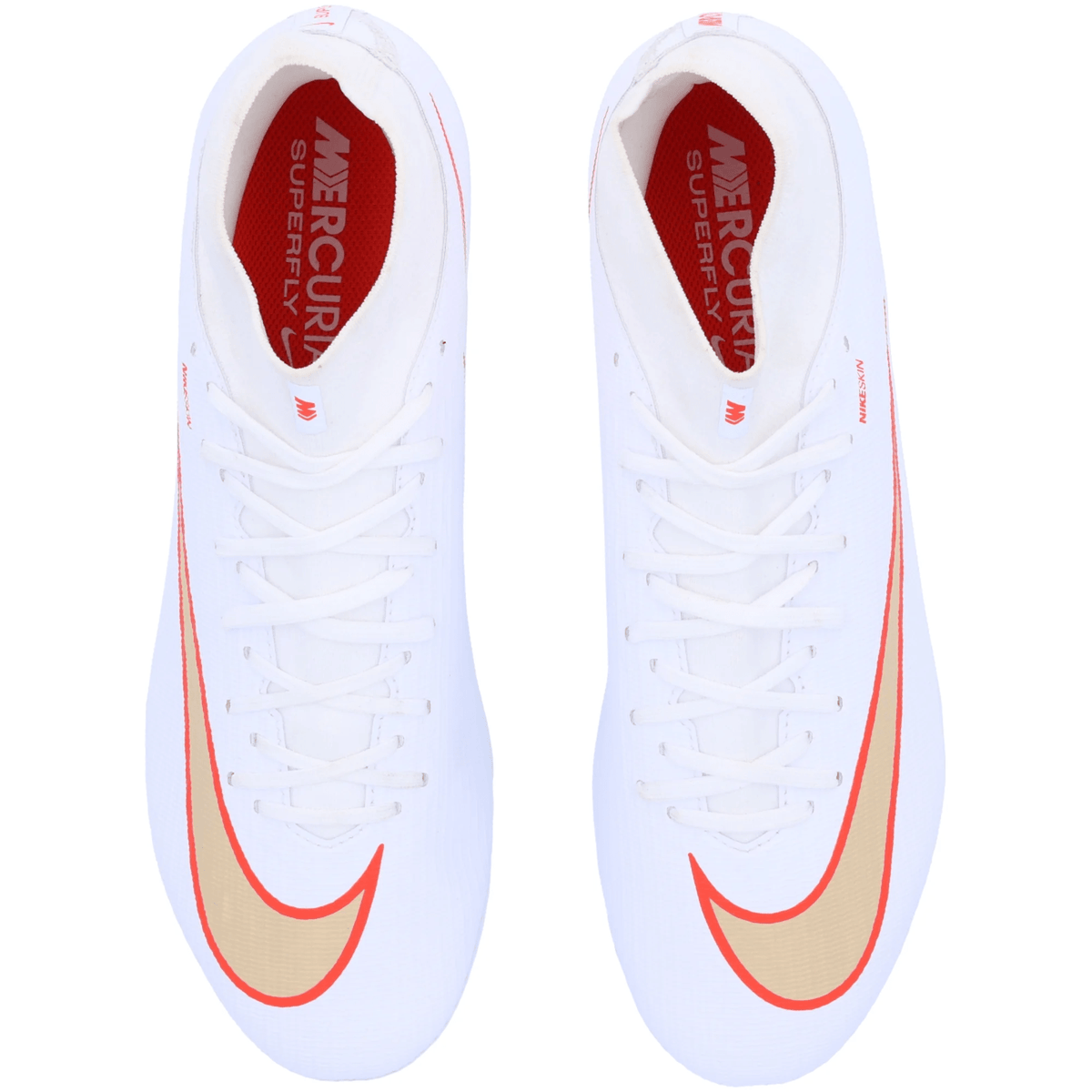 Nike Superfly 11 Academy FG/MG Soccer Cleats (White/Blur/Bright Crimson) | SoccerWearhouse