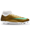 Nike Superfly 11 Academy KM FG/MG Soccer Cleats (Metallic Gold/Green)
