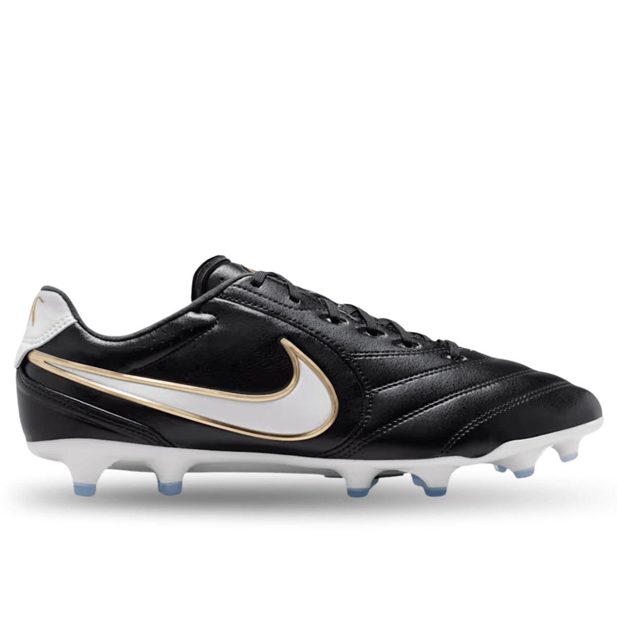 Nike Tiempo Ligera Pro Firm Ground Soccer Cleats (Black/White) | SoccerWearhouse