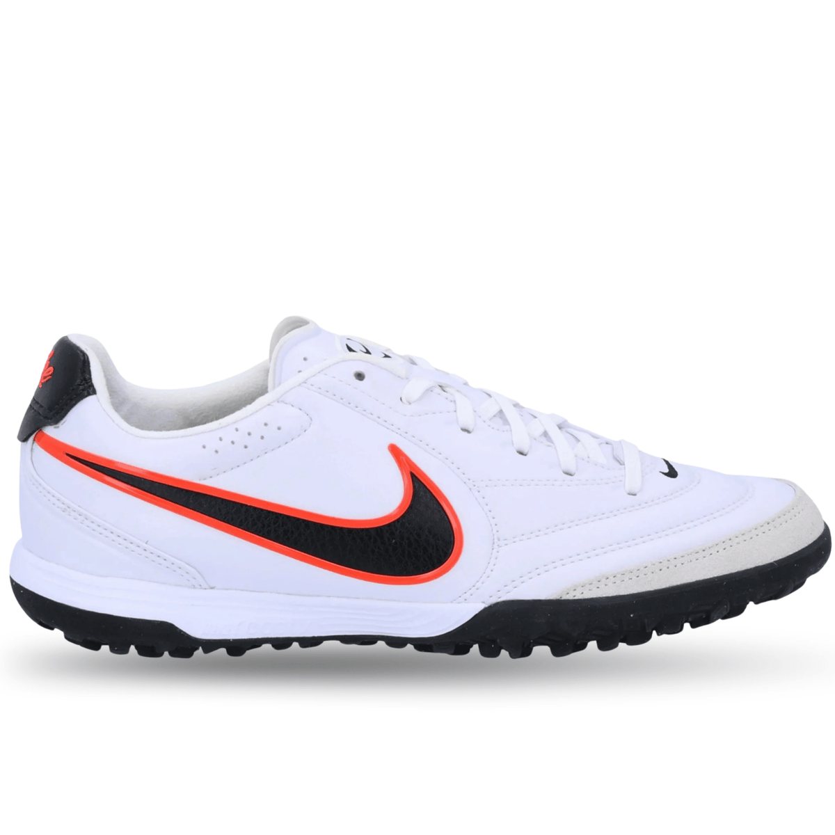 Nike Tiempo Ligera Pro Turf Soccer Shoes (White/Black/Bright Crimson) | SoccerWearhouse