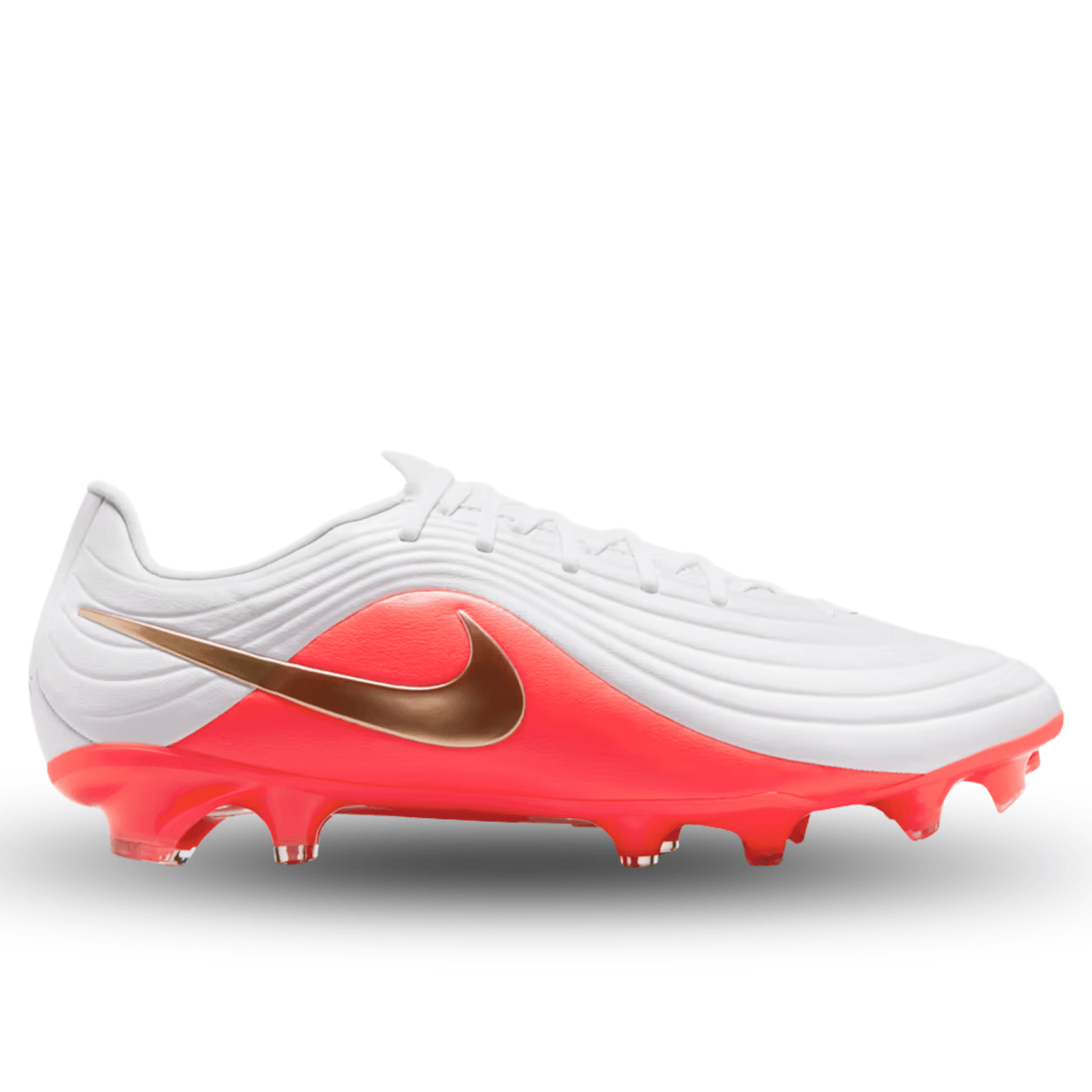 Nike Tiempo Maestro Academy FG/MG Soccer Cleats (White/Blur/Bright Crimson) | SoccerWearhouse