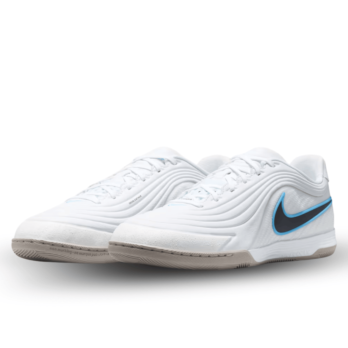 Nike Tiempo ReactGato IC Indoor Soccer Shoes (White/Shimmer) | SoccerWearhouse
