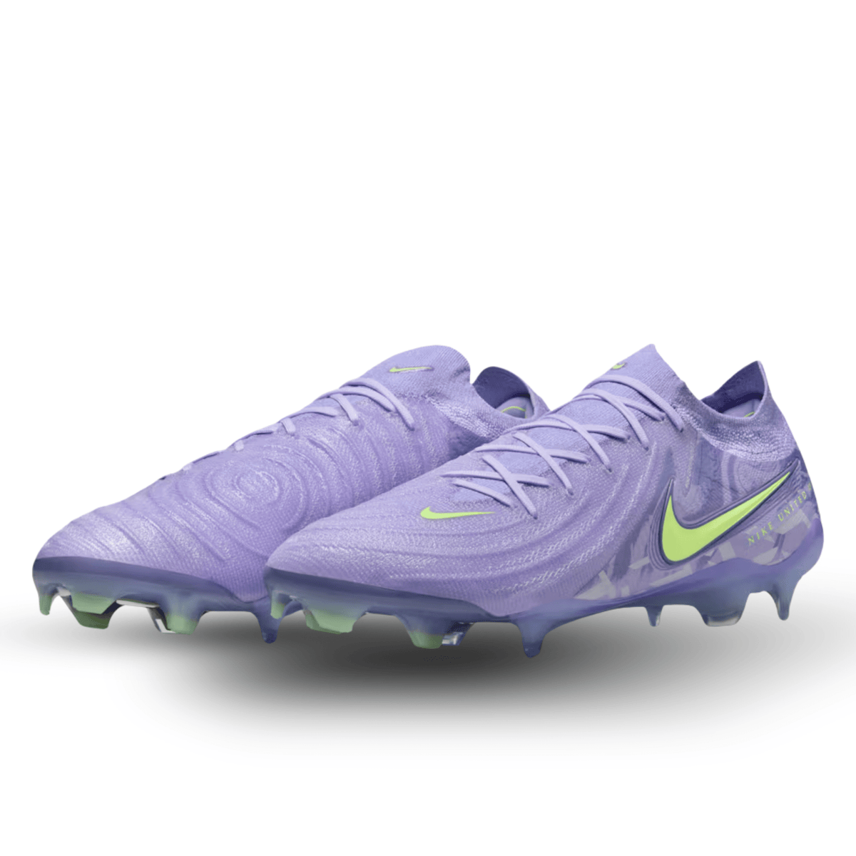 Nike United Phantom GX II Elite FG Soccer Cleats (Purple Agate/Barely Volt) | SoccerWearhouse