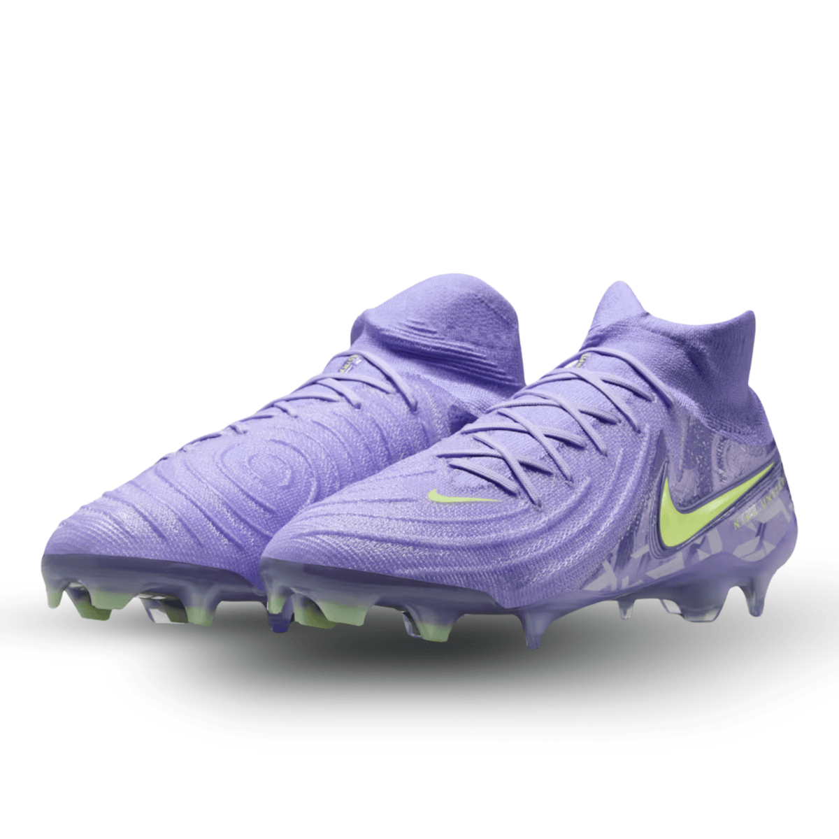 Nike United Phantom Luna II Elite FG Soccer Cleats (Purple Agate/Barely Volt) | SoccerWearhouse