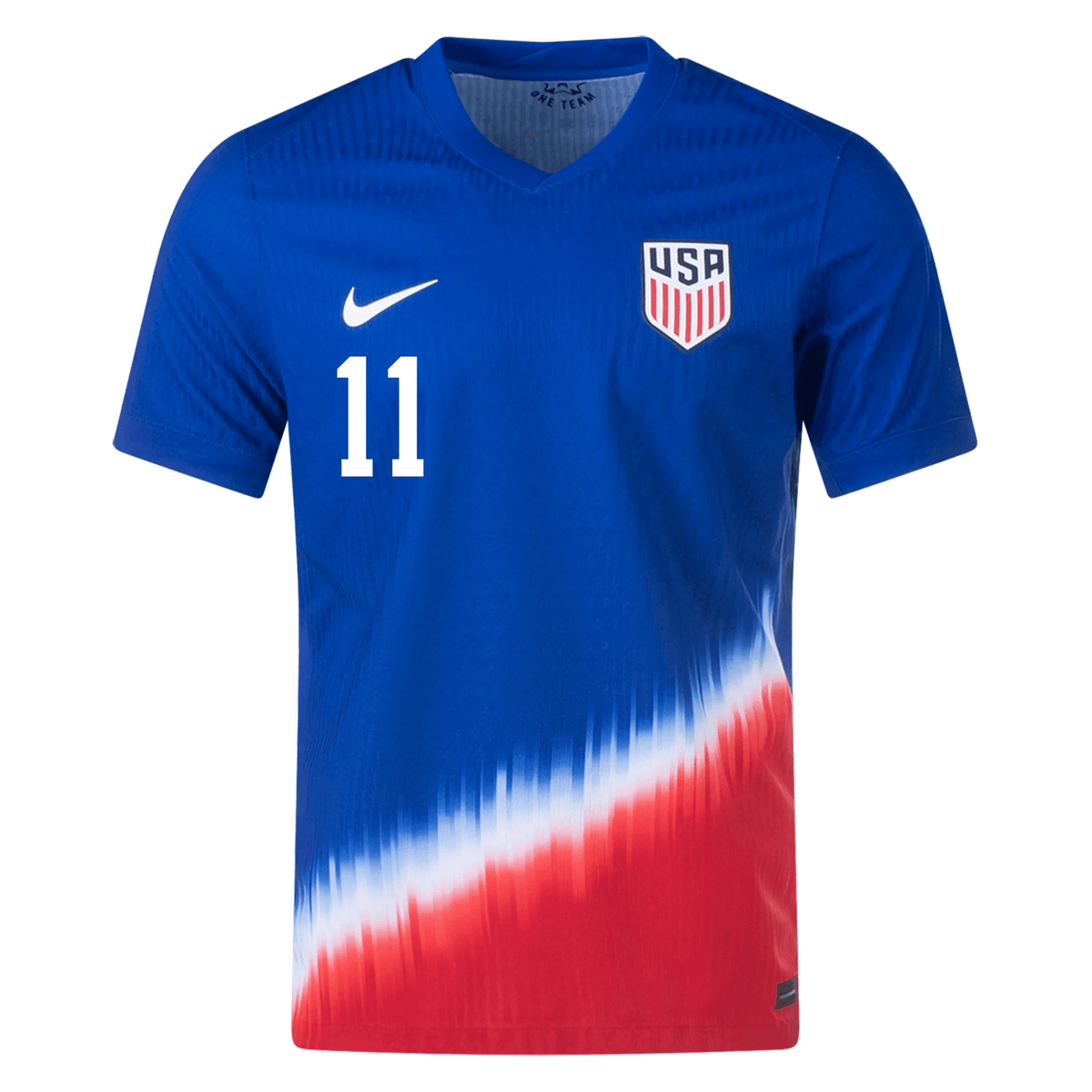 Nike United States Match Authentic Brenden Aaronson Away Jersey 24/25 (Old Royal/Sport Red/White) | SoccerWearhouse