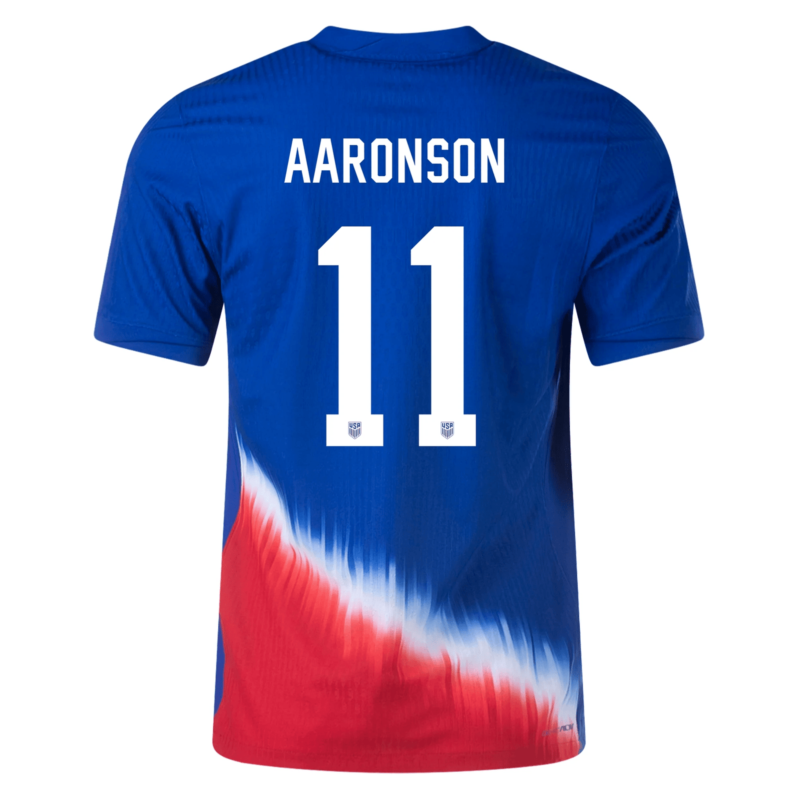 Nike United States Match Authentic Brenden Aaronson Away Jersey 24/25 (Old Royal/Sport Red/White) | SoccerWearhouse