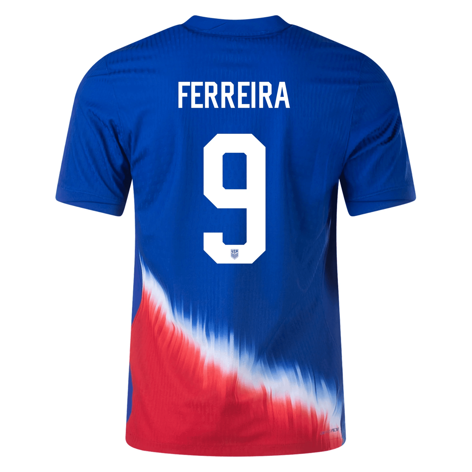 Nike United States Match Authentic Jesus Ferreira Away Jersey 24/25 (Old Royal/Sport Red/White) | SoccerWearhouse