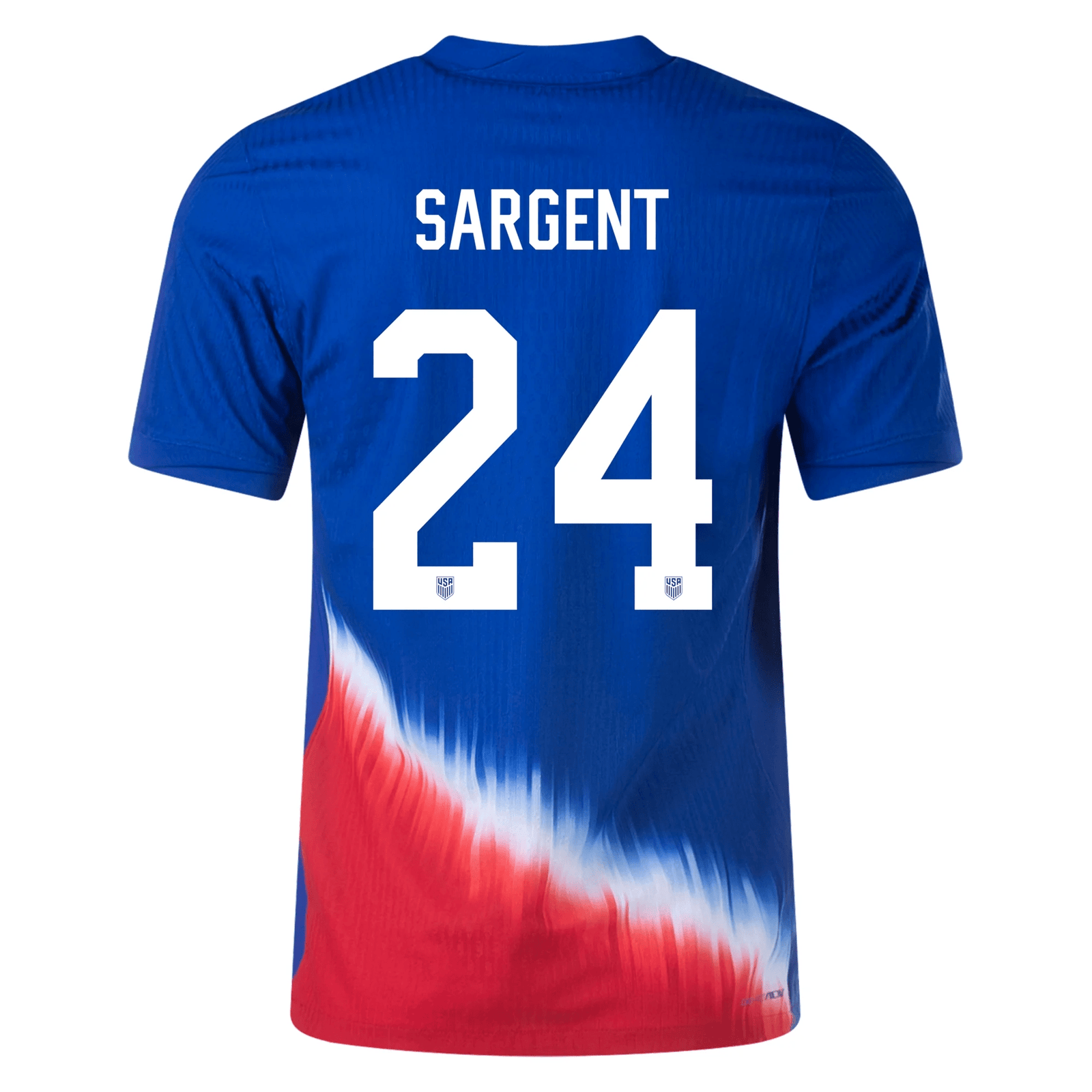 Nike United States Match Authentic Josh Sargent Away Jersey 24/25 (Old Royal/Sport Red/White) | SoccerWearhouse