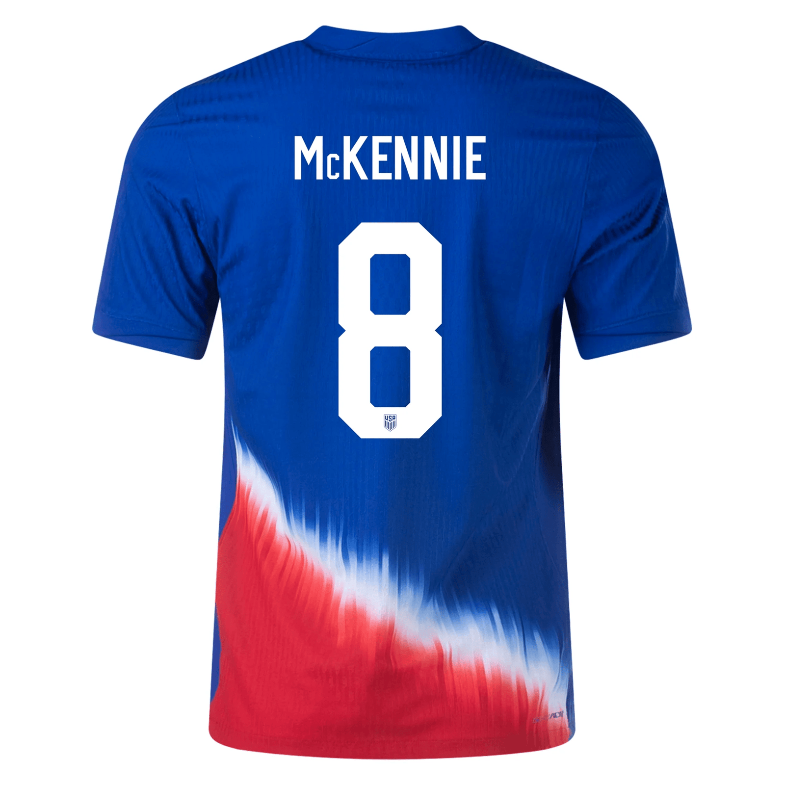 Nike United States Match Authentic Weston Mckennie Away Jersey 24/25 (Old Royal/Sport Red/White) | SoccerWearhouse