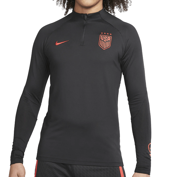 Nike United States Strike Training Top 23/24 (Black/Red) | SoccerWearhouse