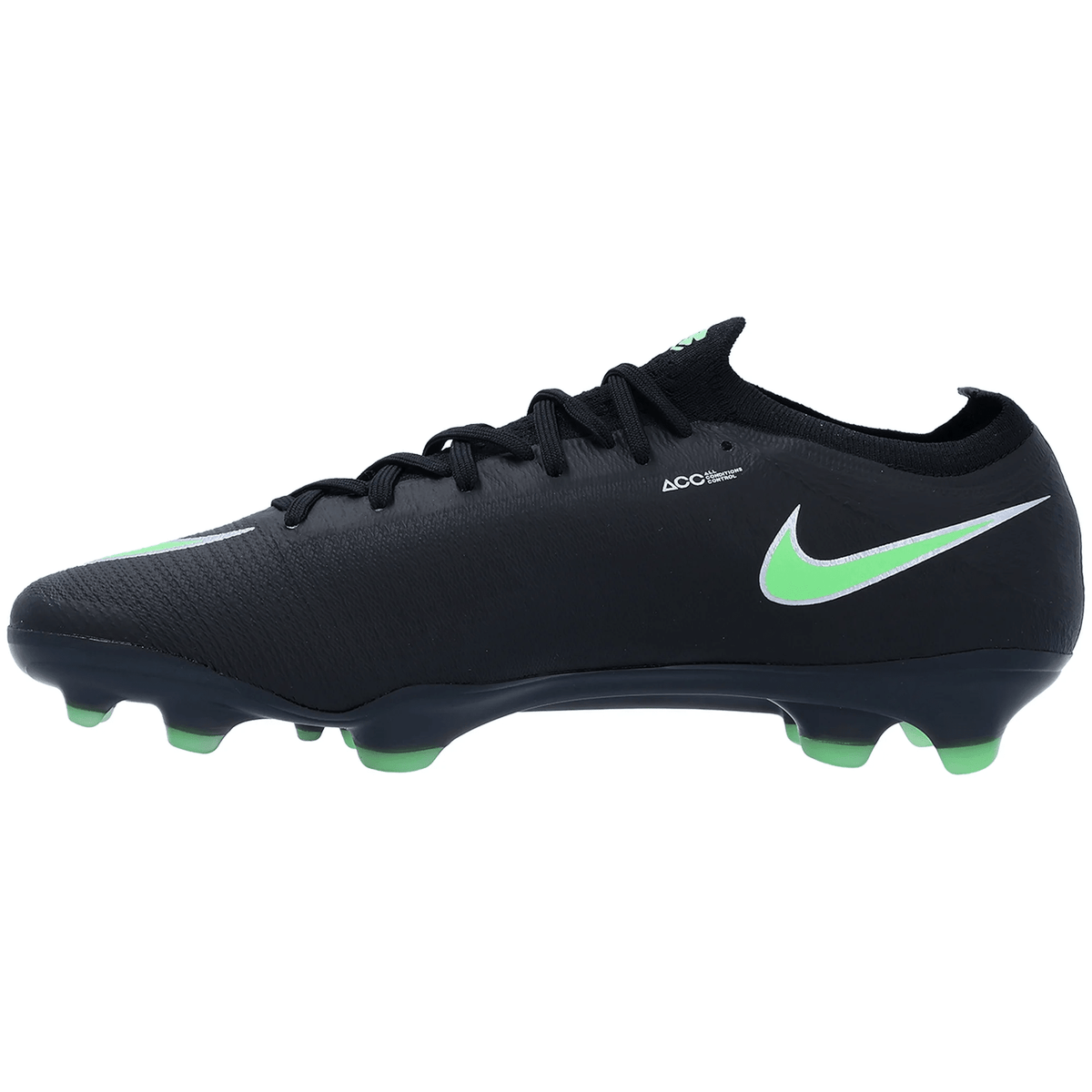 Nike Vapor 17 Elite Firm Ground Cleats (Black/Illusion Green) | SoccerWearhouse